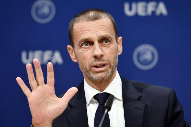 Chủ tịch UEFA, Ceferin lo ngại mùa giải sẽ bị hủy. Ảnh: AFP UEFA, Cúp C1, Champions League, Ngoại hạng Anh, COVID-19, virus corona