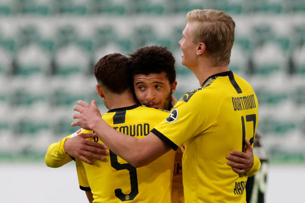 Sancho vào sân hiệp 2 nhưng vẫn để lại dấu ấn. Ảnh: Getty Kết quả Wolfsburg vs Dortmund, Wolfsburg vs Dortmund, kết quả bóng đá, bóng đá Đức