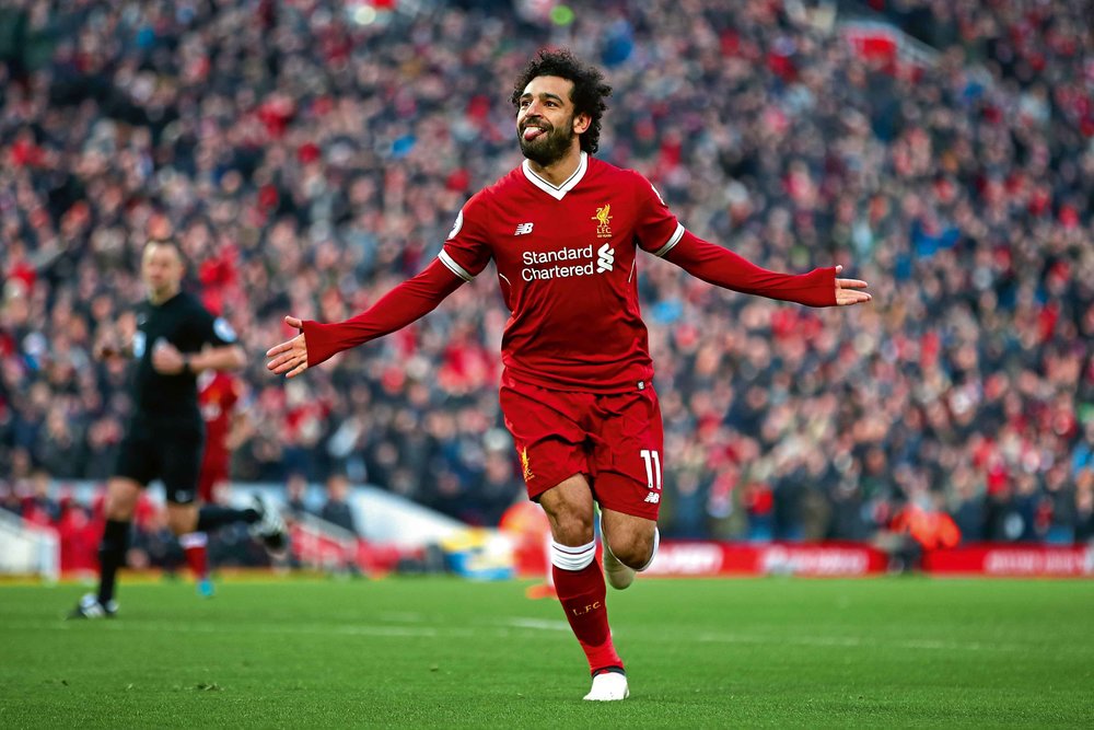 Tiền đạo: Mohamed Salah (Liverpool) 108 triệu euro. Ảnh: Getty Ngoại hạng Anh, Premier League, đội hình đắt giá nhất Ngoại hạng Anh, Liverpool, Man City, MU