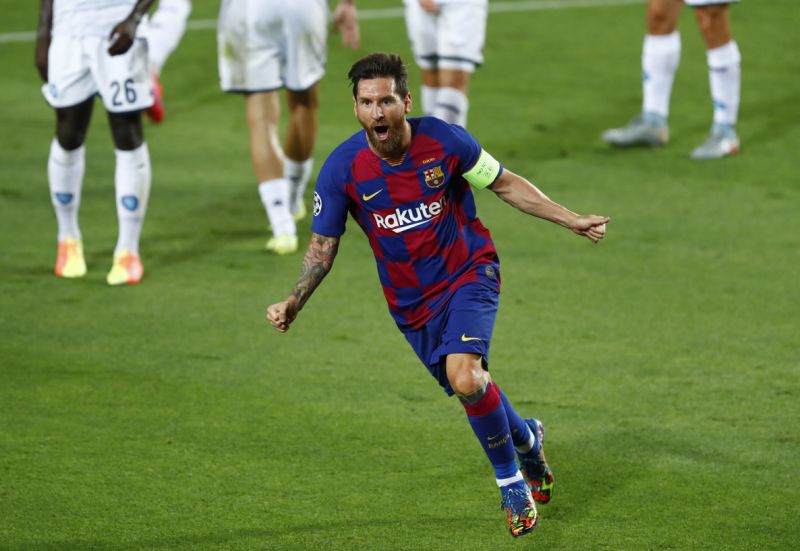 Messi vẫn là hơi thở của Barca dù đã 33 tuổi. Ảnh: Getty Champions League, Cúp C1, Tứ kết Cúp C1, Tứ kết Champions League, Barca, PSG, Messi, Neymar, Mbappe