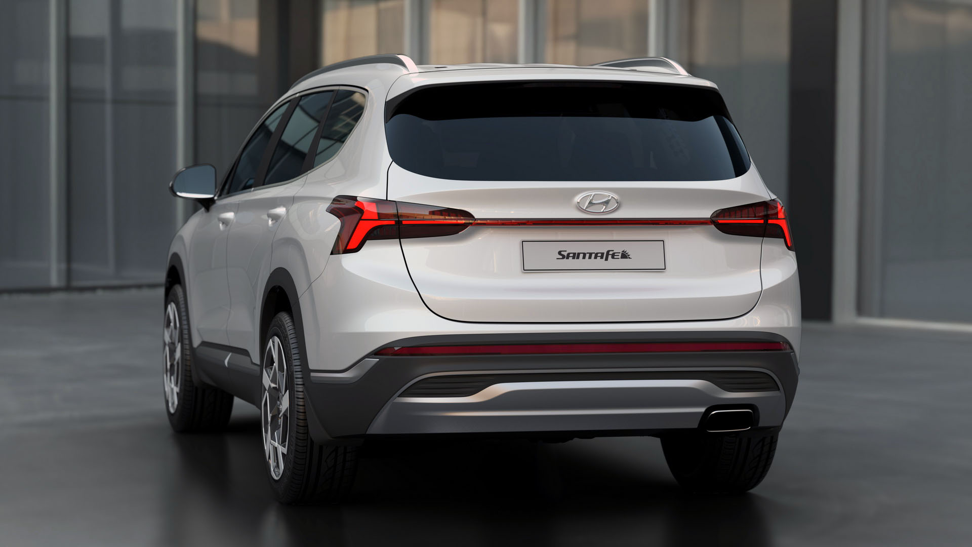 Đuôi xe Hyundai Santafe