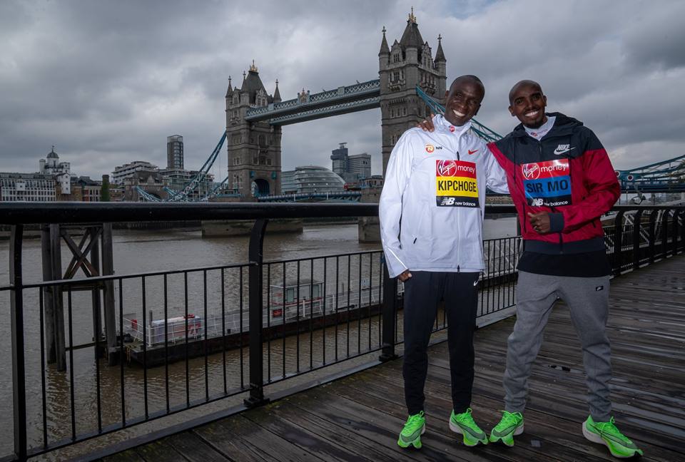 Eliud Kipchoge và Mo Farah sẽ là những người đầu tiên sử dụng Vaporfly NEXT%