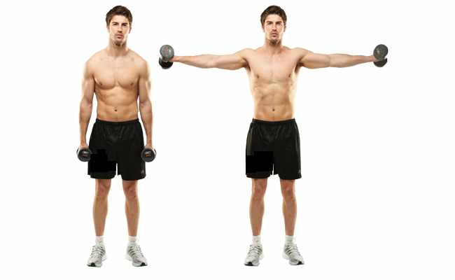 Cầm tạ đơn và dang tay sang 2 bên (Side Delt Raise)