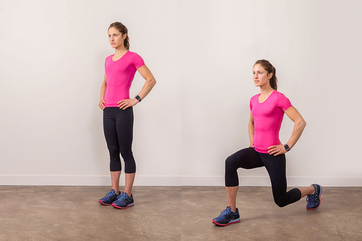 Đứng lên ngồi xuống một chân (Body Lunge)