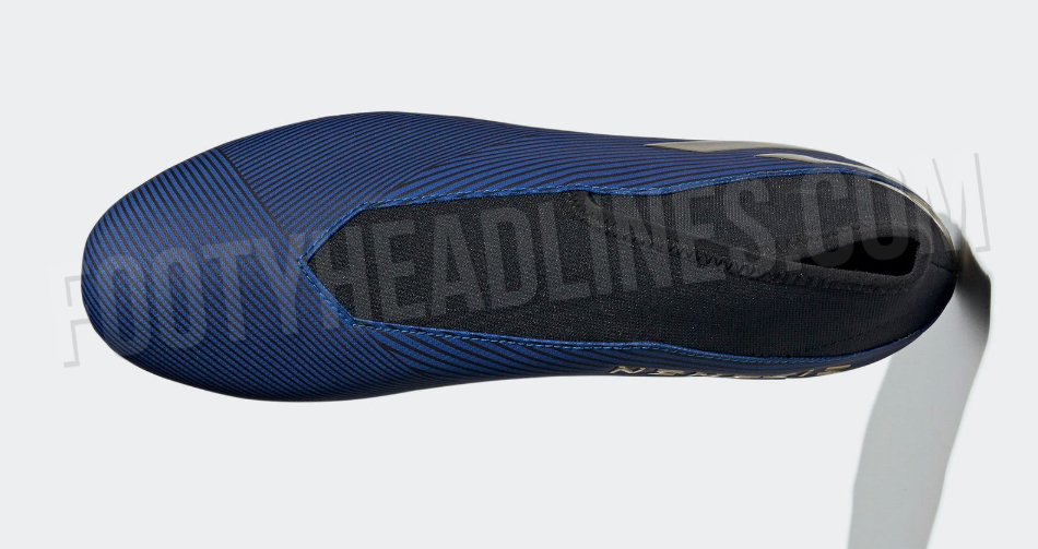 Adidas Nemeziz 19+ hoàn toàn không sử dụng dây (ảnh: footyheadlines.com)