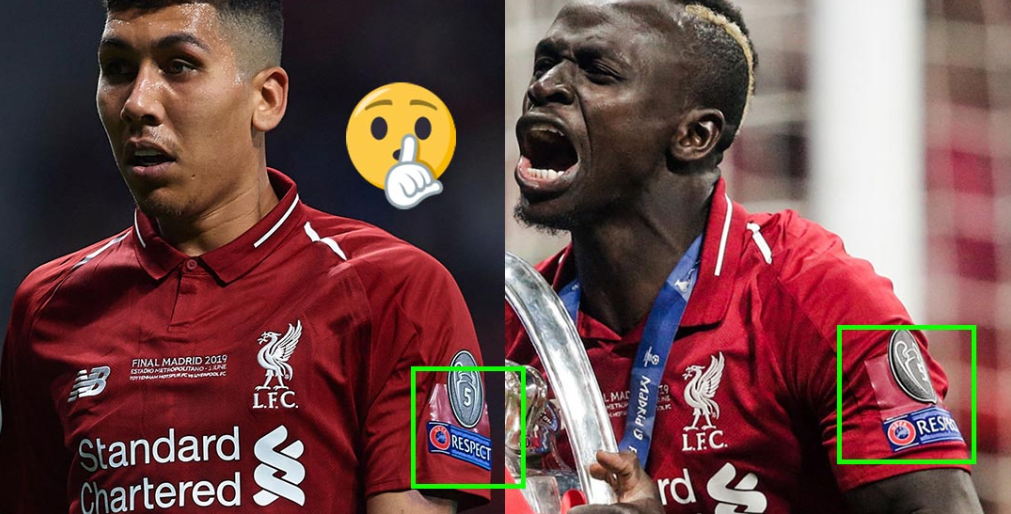 Tay áo của một số cầu thủ Liverpool xuất hiện miếng dán ở trên (ảnh: footyheadlines.com)