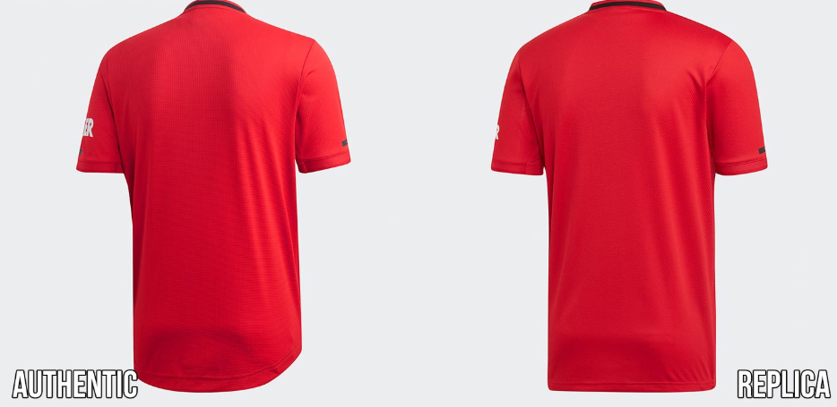 Áo thật mỏng và vừa vặn với cơ thể hơn so với áo replica (ảnh: Footyheadlines.com)