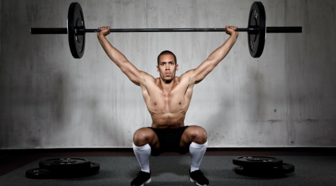 Squat với tạ giơ cao
