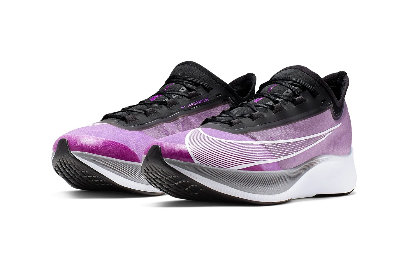 Nike Zoom Fly 3 mới phiên bản trắng - tím