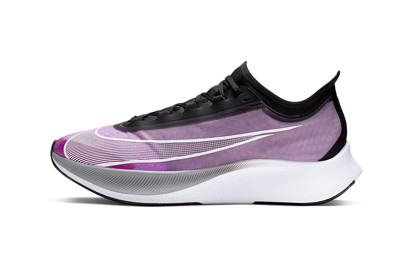 Nike Zoom Fly 3 mới phiên bản trắng - tím