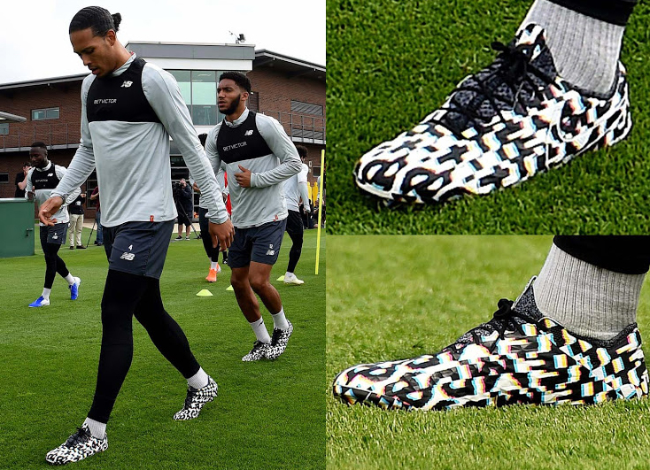 Nike Tiempo Legend 8 'Dazzle Camo' được sử dụng bởi Virgil Van Djik sử dụng trên sân tập từ lâu