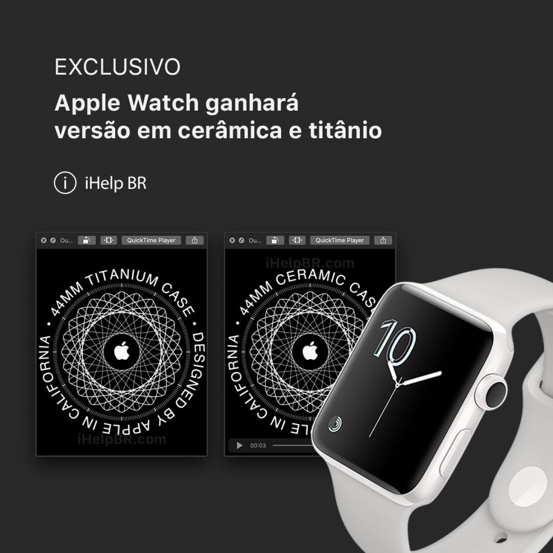 Hình ảnh hé lộ về Apple Watch 5 phiên bản Titan và Sứ.