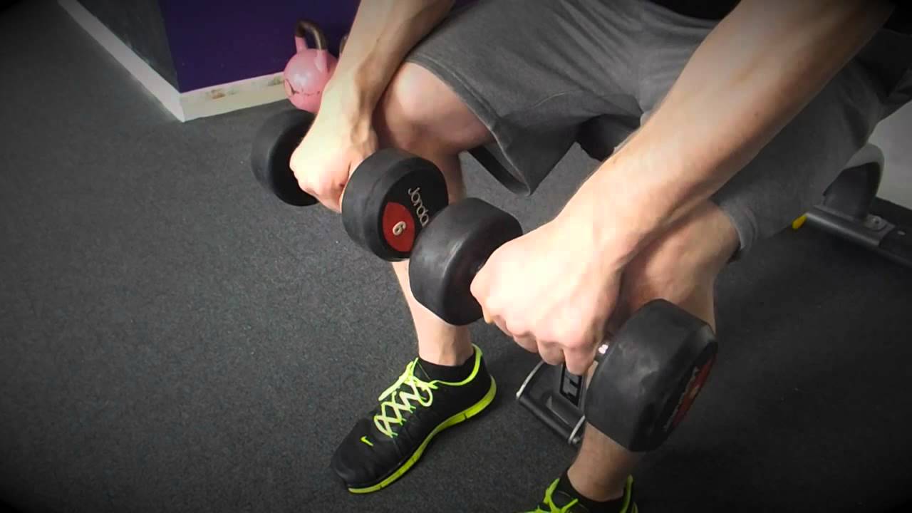 Vặn cổ tay với lòng bàn tay úp (Palms-Down Wrist Curl)