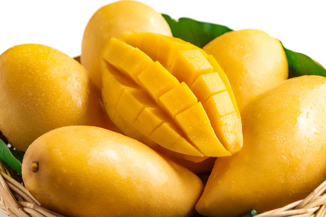 Xoài chín chứa rất nhiều đường