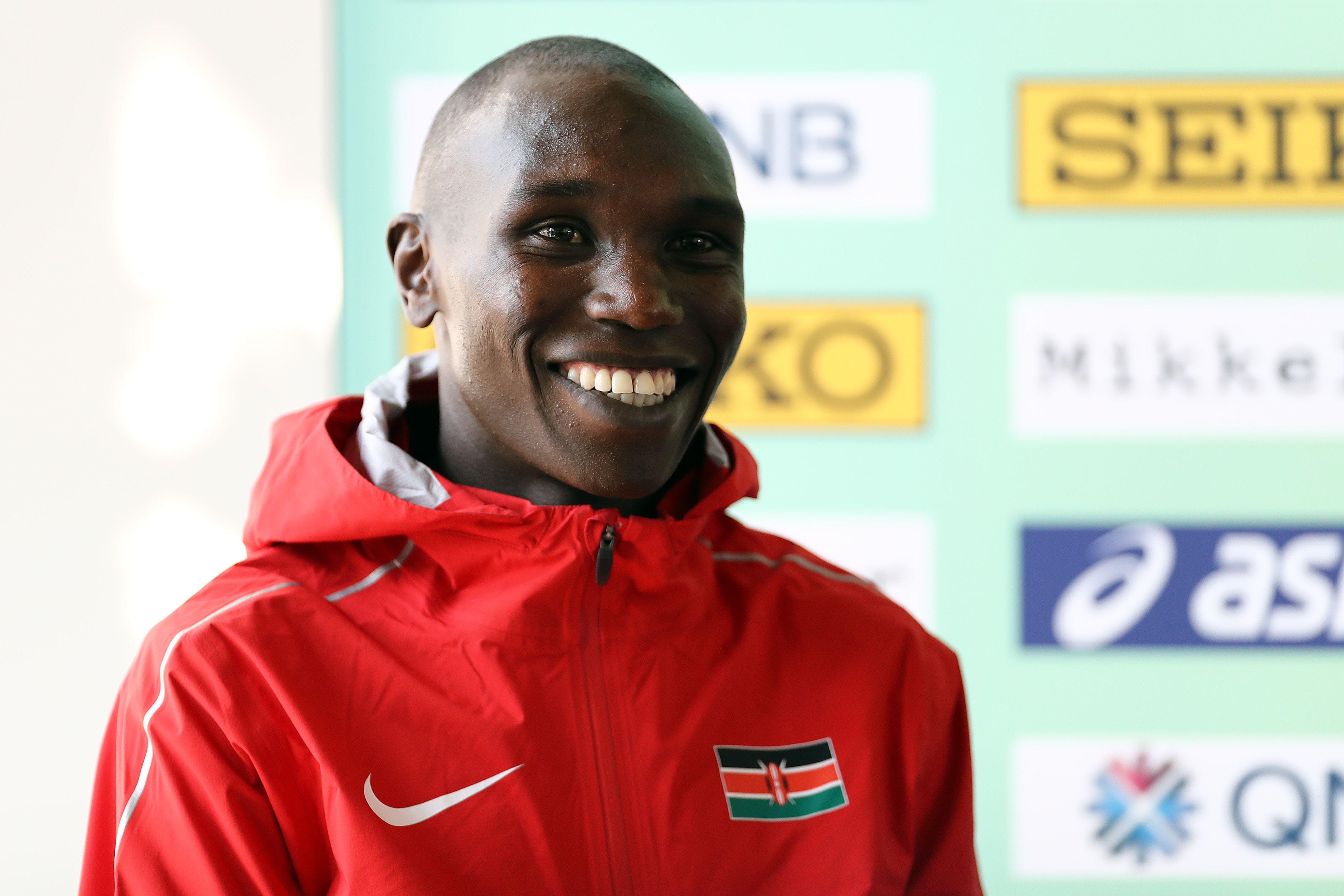 Geoffrey Kamworor chia sẻ sau khi lập được thành tích.