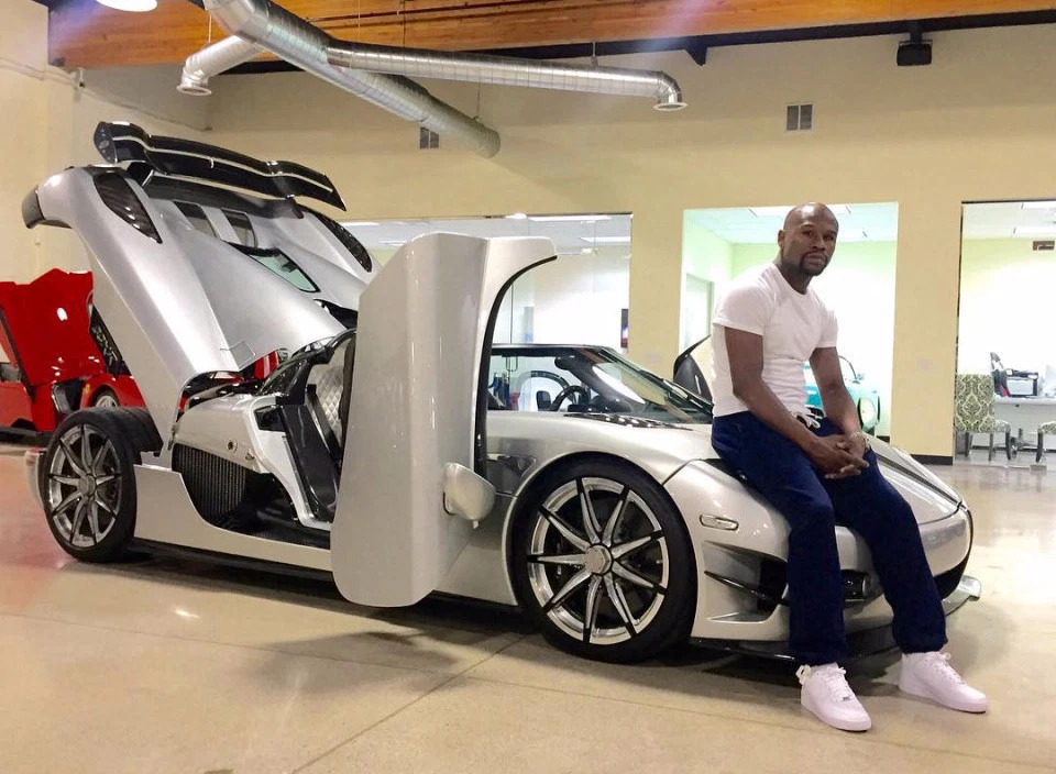 Chiếc Koenigsegg CCXR Trevita giá 4,8 triệu Bảng. (ảnh: instagram @floydmayweather)