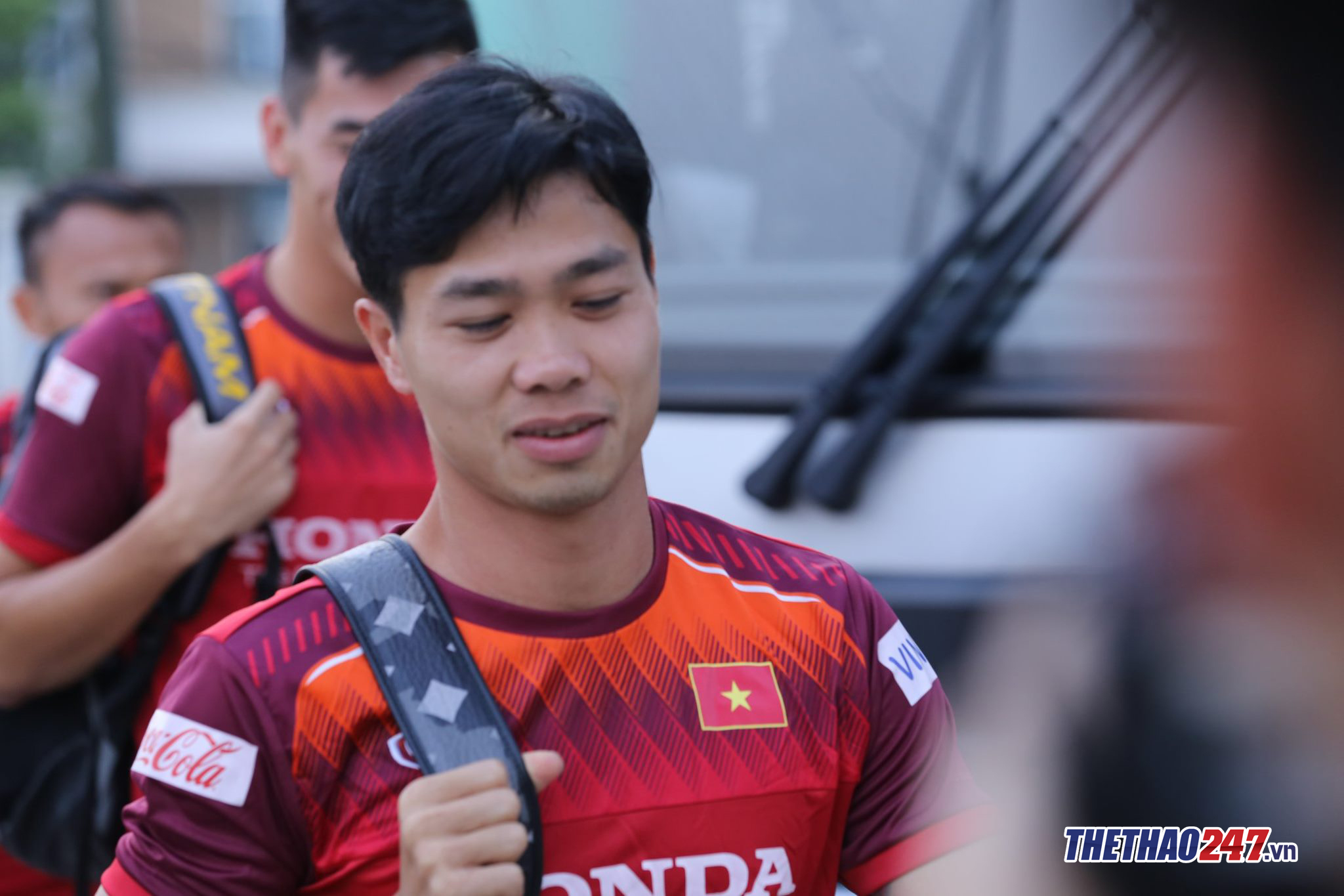 Trong buổi họp báo sáng nay, HLV Park cho biết Công Phượng gặp khó khăn vì chênh lệch múi giờ. (ảnh: Lê Thành).