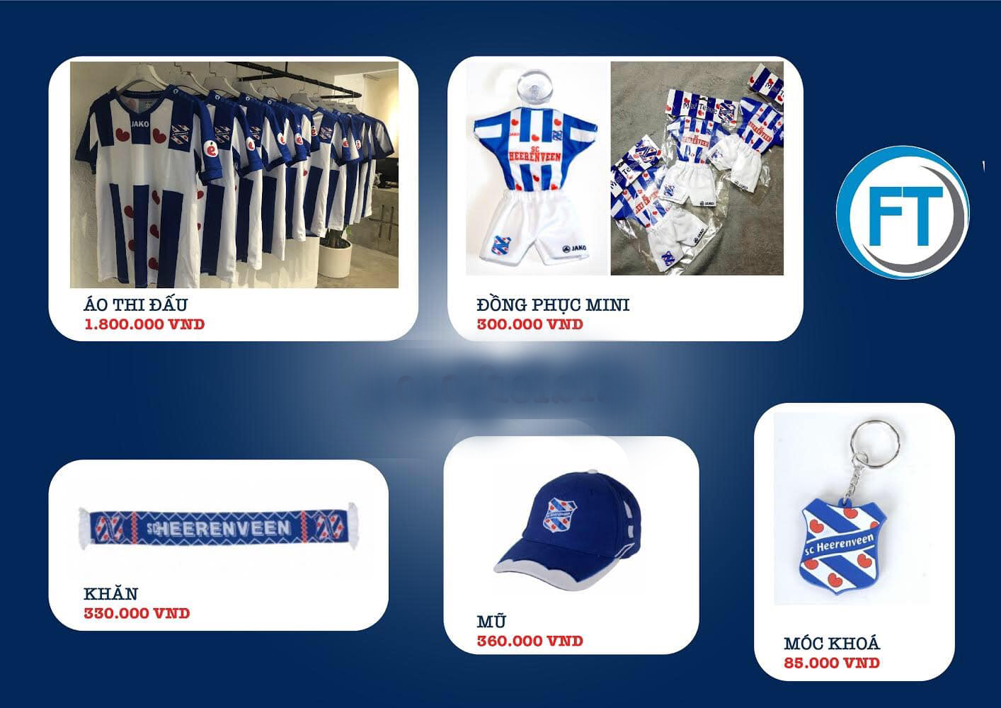 Đồ lưu niệm được phân phối tại fan page chính thức của Đoàn Văn Hậu. (ảnh: facebook @doanvanhauofficial)