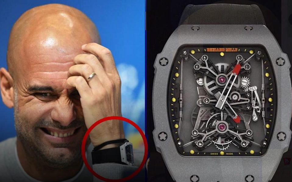 Pep guardiola on sale richard mille watch