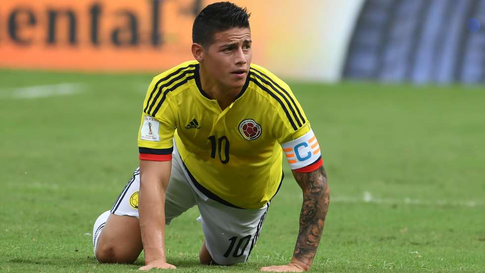 James Rodriguez có nguy cơ bỏ lỡ trận đấu đầu tiên của ĐT Colombia james rodriguez