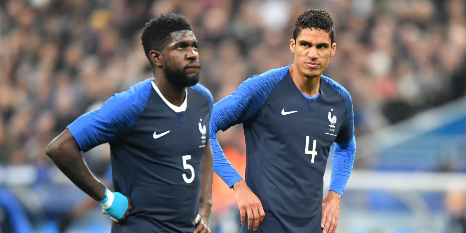 Bộ đôi trung vệ là điểm tựa nơi hàng thủ ĐT Pháp Varane Umtiti