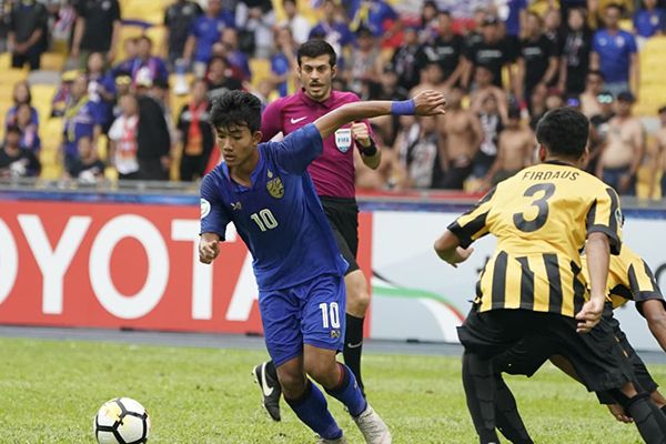 Mueanta đang là ngôi sao sáng trên hàng công của U16 Thái Lan Thai