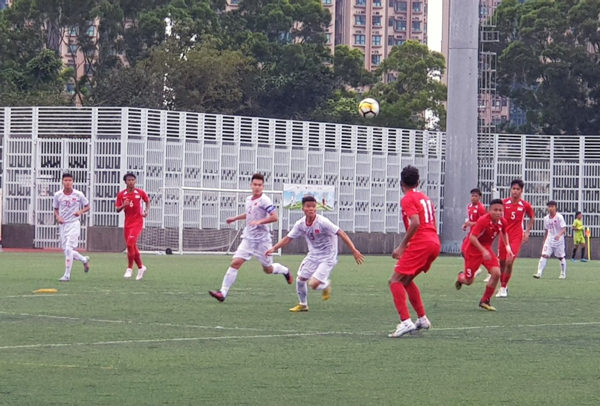 U18 Việt Nam đánh bại U18 Singapore trong trận mở màn giải giao hữu U18 Quốc tế U18 VN