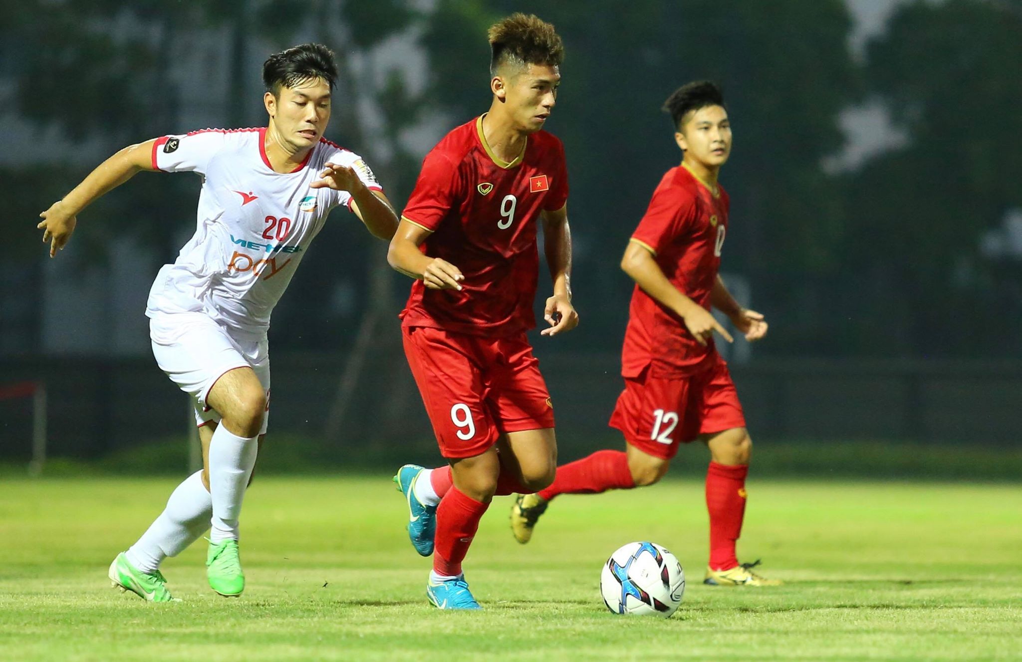 U22 Việt Nam đã có chiến thắng ấn tượng trước Viettel (Ảnh: Minh Chiến) U22 Việt Nam