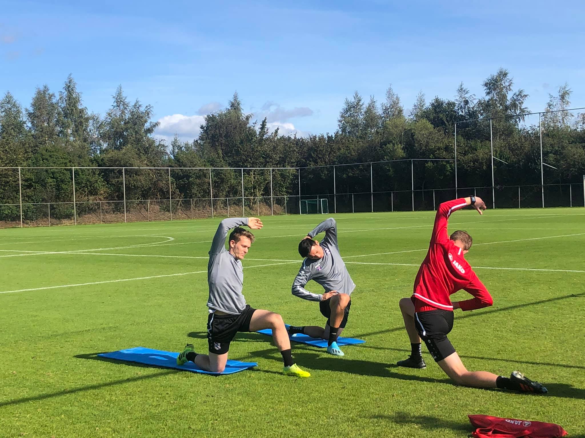 Văn Hậu trong buổi tập đầu tiên tại SC Heerenveen. Ảnh: Nguyễn Đắc Văn Văn hậu
