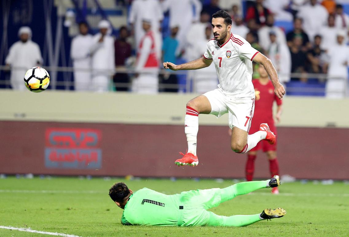 UAE sẽ đến làm khách trên sân Mỹ Đình mà không có Ali Mabkhout UAE