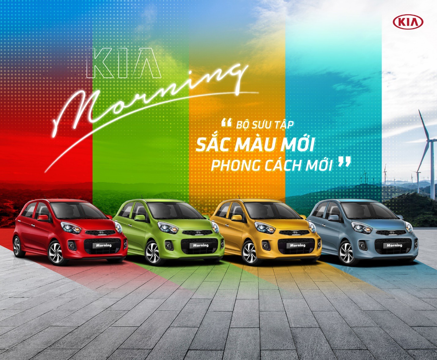 Bộ sưu tập màu xe mới ấn tượng, độc đáo và cuốn hút của Kia Morning 2020. Bộ sưu tập màu xe mới của Kia Morning 2020.
