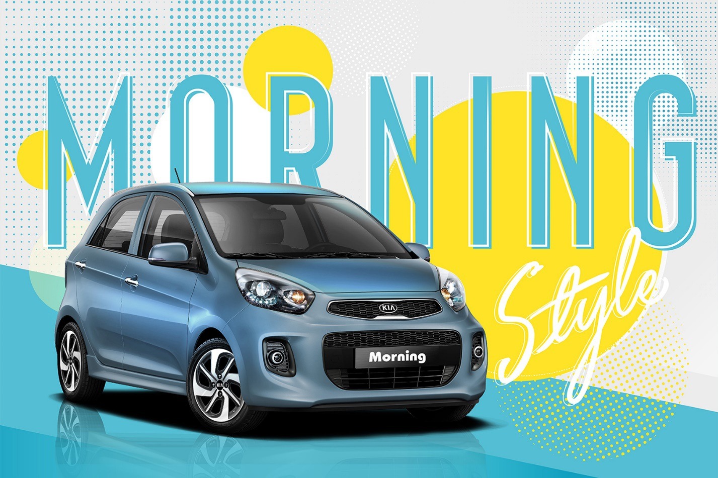 Kia Morning màu Alice Blue Kia Morning màu Alice Blue