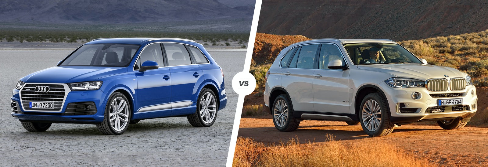 So sánh thiết kế đầu xe BMW X5 và Audi Q7