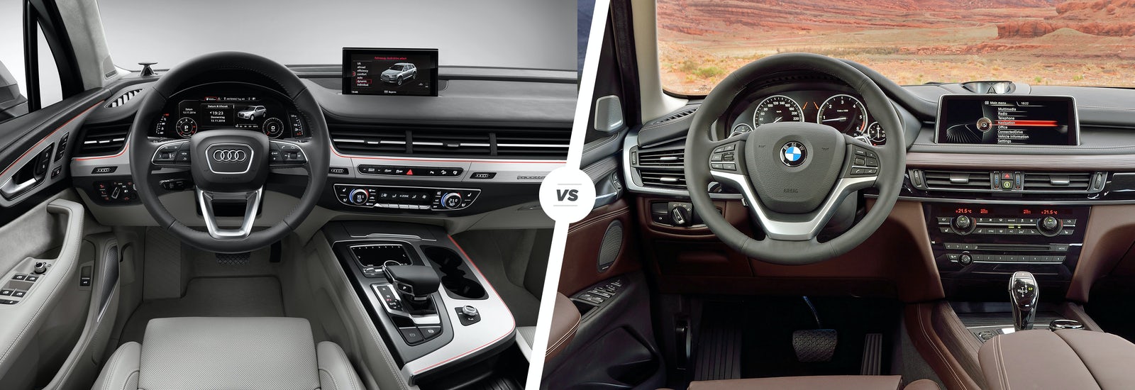 So sánh nội thất BMW X5 và Audi Q7