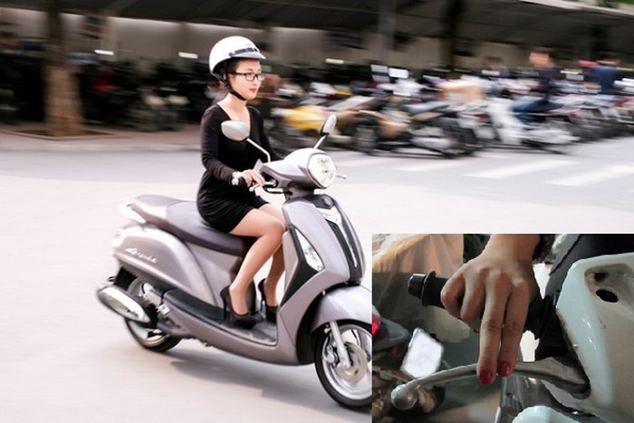 Ga và phanh cùng lúc là thói quen xấu khi đi xe ga mà hầu hết chị em đều gặp phải. Ga và phanh cùng lúc là thói quen xấu khi đi xe ga mà hầu hết chị em đều gặp phải