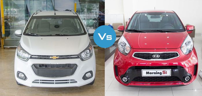 So sánh xe Chevrolet Spark và Kia Morning