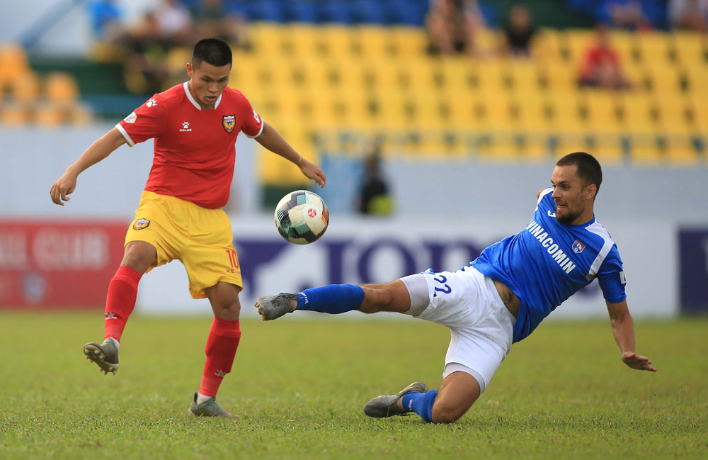 Hồng Lĩnh Hà Tĩnh từng giành chiến thắng 2-0 trước Than Quảng Ninh  ở vòng 3 V.League 2020
