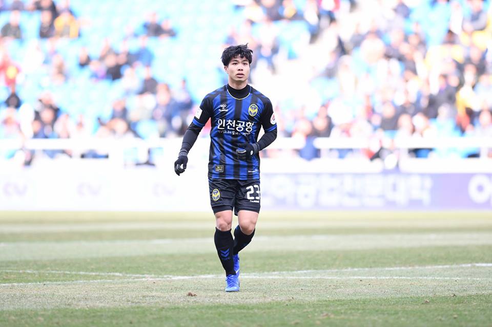 Công Phượng trong lần đầu vào sân ở K-League