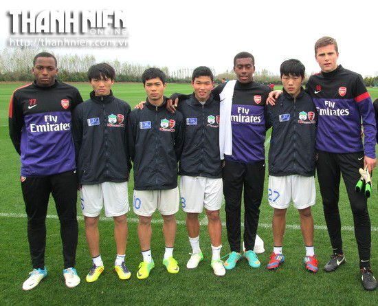 Tuấn Anh là một trong 4 cầu thủ sang Arsenal thử việc (Ảnh: Thanh Niên)