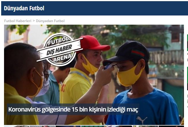 Tờ Futbalarena của Thổ Nhĩ Kỳ đưa tin về BĐVN