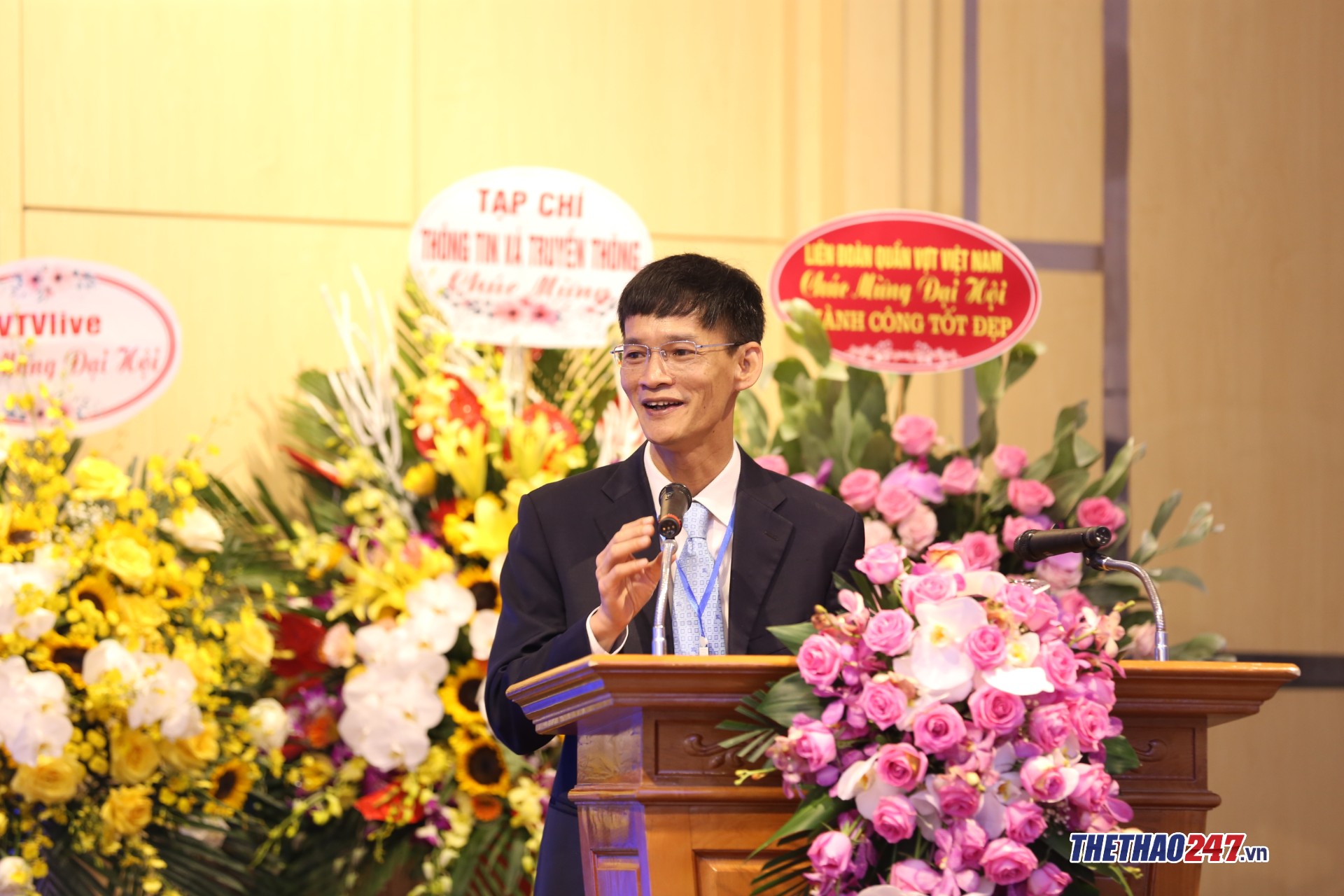 Ông Nguyễn Xuân Cường, Chủ tịch nhiệm kỳ III của Hội Thể thao điện tử Việt Nam (Ảnh: Văn Hải)