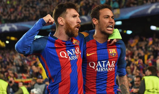 Messi và Neymar trong màu áo Barca. Ảnh: AS Barca, Messi, Neymar, Real, Barcelona, Real Madrid, tin chuyển nhượng Barca, tin chuyển nhượng Real