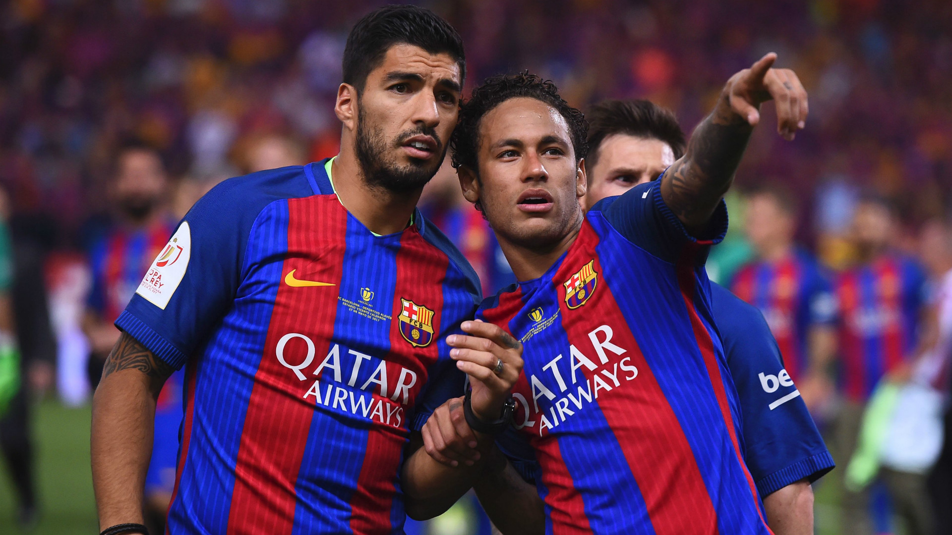 Suarez sẽ là vật tế thần để Barca đem Naymar về? Ảnh: Goal Barca, Barcelona, Juve, Juventus, Neymar, Suarez, Bentancur, tin chuyển nhượng Barca