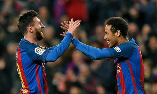 Cặp song sát Messi - Neymar một thời của Barca. Ảnh: La Liga Messi, Lionel Messi, Messi chấn thương, Barca, Barcelona, tin Barca, tin Barcelona, tin La Liga, Barca vs Bilbao, Bilbao vs Barca