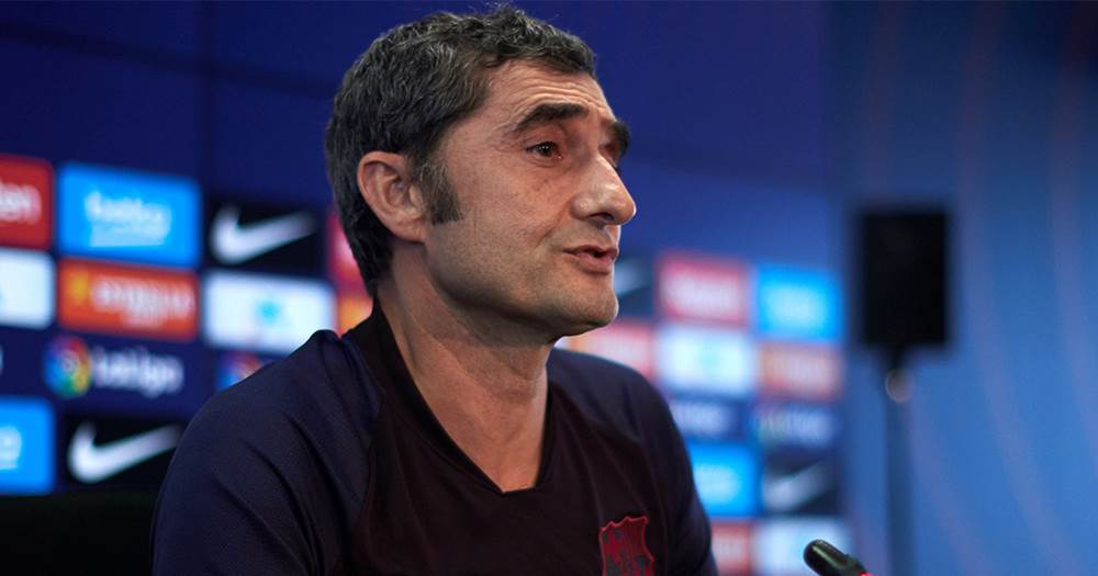 HLV Valverde không hài lòng với câu hỏi của phóng viên. Ảnh: Marca Barca, Barcelona, tin Barca, tin Barcelona, tin La Liga, La Liga, Messi, Leo Messi, Lionel Messi, Barca vs Osasuna, kết quả Barca vs Osasuna, kết quả Barca, Osasuna vs Barca, Valverde, Ernesto Valverde