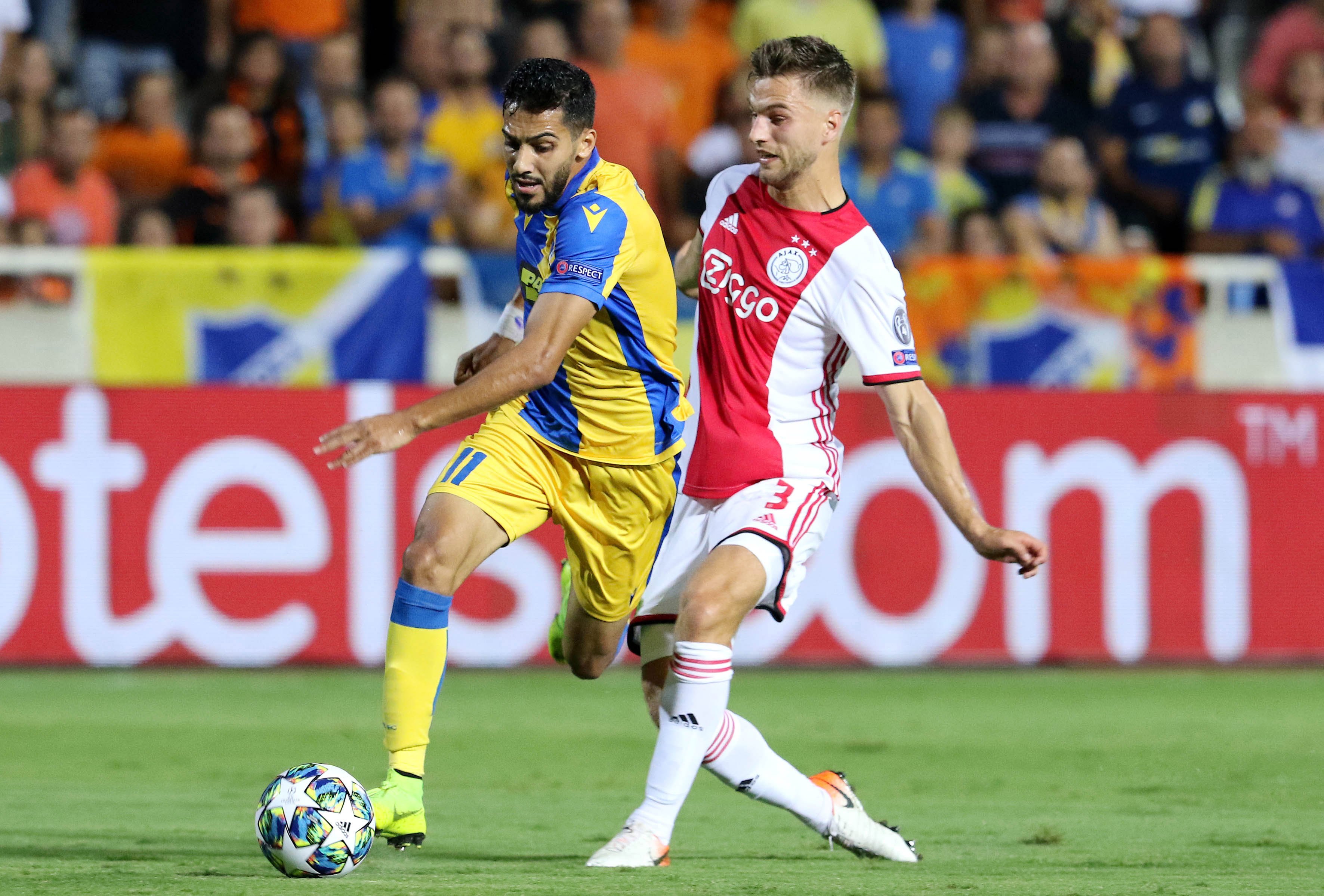 APOEL bị Ajax loại khỏi C1. Ảnh: UEFA MU, Man Utd, tin MU, tin Man Utd, tin tức MU, tin Ngoại hạng Anh, Ngoại hạng Anh, Cup C1, C1, Cup C1 châu Âu, Champions League,