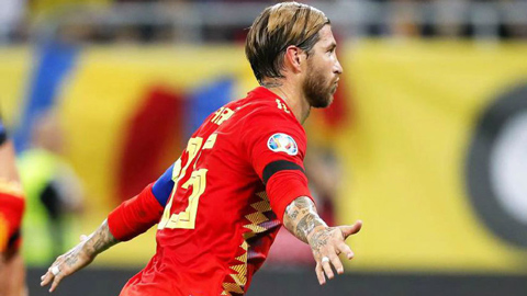 Ramos ghi bàn cho Tây Ban Nha. Ảnh: Marca Ramos, Sergio Ramos, Real vs PSG, Real PSG, Real, Real Madrid, tin Real, tin Real Madrid, Real vs, tin La Liga, La Liga,