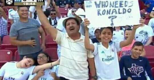 CĐV Real coi thường vai trò của Ronaldo. Ảnh: Screenshot ronaldo, cristiano ronaldo, juve, juventus, real madrid, real, zidane, zinedine zidane, serie a, la liga,