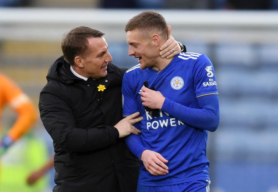 Rodgers đang làm tốt tại Leicester. Ảnh: Getty MU, HLV MU, man utd, manchester united, man united, solskjaer, allegri, pochettino, brendan rodgers, wenger, ngoại hạng anh