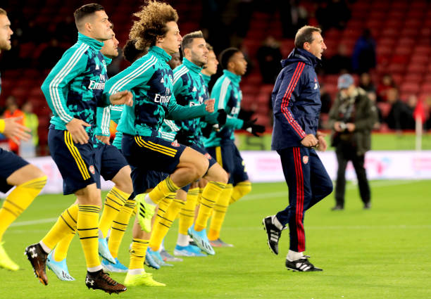 Arsenal khởi động. Ảnh: Getty Trực tiếp Sheffield United vs Arsenal, Sheffield United vs Arsenal, Sheffield United, Arsenal, ngoại hạng anh